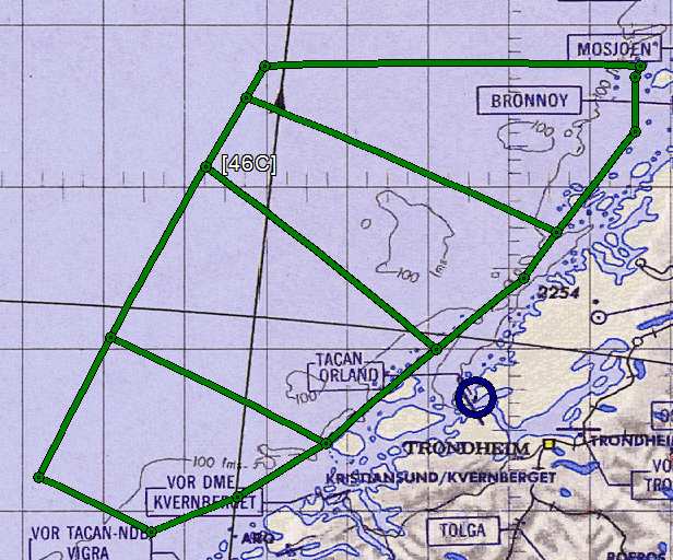 sirkel, treningsområder angitt med grønne linjer.) Birch 5A 4.900 km² Birch 5B 2.100 km² Birch 5C 5.400 km² Birch 6D 10.700 km² Teak 2A 5.