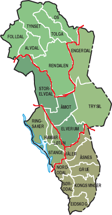 Nord-Østerdalsregionen 1000 m3 1000 900 800 700 600 500 400 300 200 100 0 Hamarregionen 1000 m3 1000 900 800 700 600 500 400 300 200 100 0 2005 2006 2007 2008 2009 2005 2006 2007 2008 2009 Figur 2: