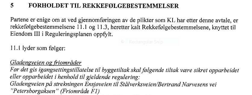 Bidrag til rekkefølgekrav gjennom