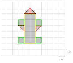 Svar Kommentar Prosentdel av elevane 2 14 cm Gløymer å telje med dei halve rutene 8 % 15 2 cm Tel ei rute for lite 10 % 16 2 cm Riktig svar 64 % 18 2 cm Tel dei halve rutene som heile ruter.