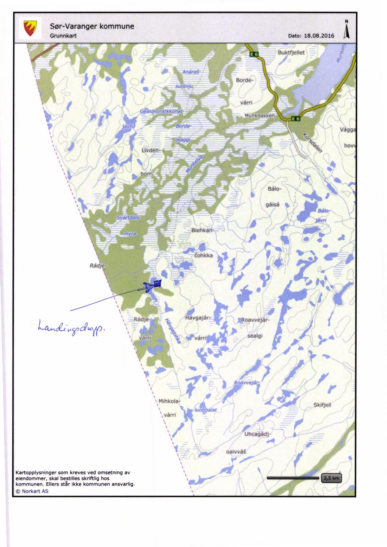 Sør-Varanger kommune Grunnkart Dato: 18.08.