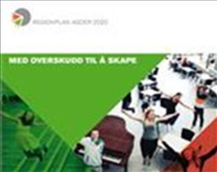 1.4 Regionplan Agder 2020 med overskudd til å skape Fylkestingene i Aust-Agder og Vest-Agder vedtok 15. juni 2010 Regionplan Agder 2020 som strategisk styringsdokument for de neste 10 årene.