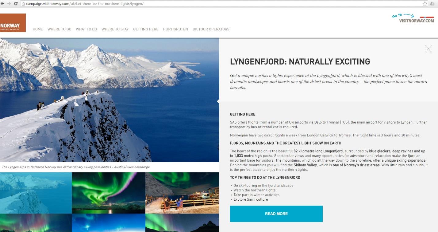 6 VISIT LYNGENFJORD AS Visiting address: Nordkalottsenteret NO - 9143 Skibotn Postal address: Postboks