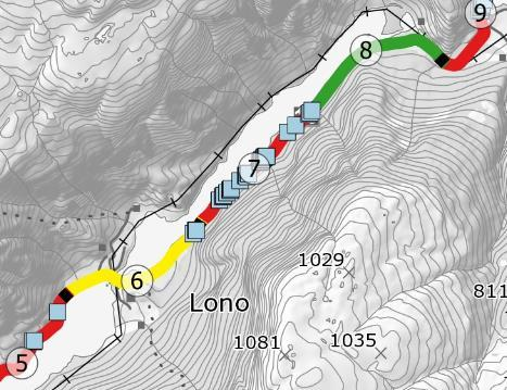 Rv. 13 Brattlandsdalen, Hordaland grense - Håra, strekningsanalyse 23 Parsell: 3 Øvre Lonavatnet, Haugen - Ormset Km 5,5 8,0 Prosjektskildring Vegstandard: Profil 5200-6000 Vegbredde 4,5-6m.