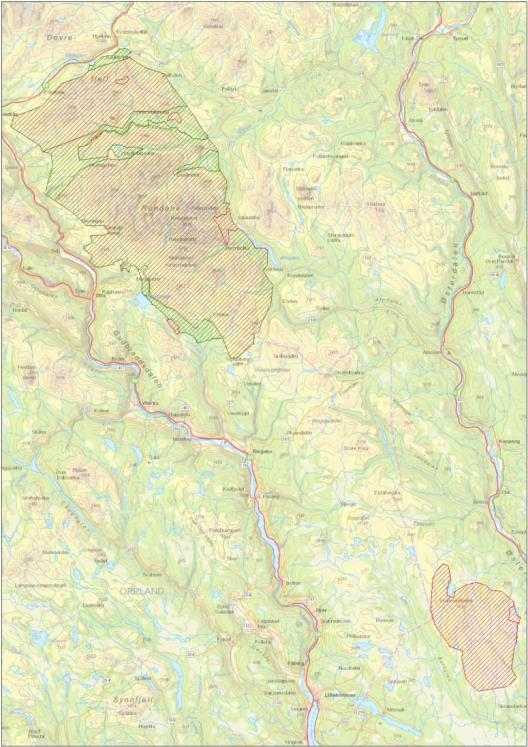 Rondane-Dovre nasjonalparkstyre Nasjonalparkstyret har forvaltningsansvaret for: 2 nasjonalparker 4