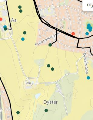 Dysterjordet Liker/fin utsikt/fint sted (7) - vi må ta vare på jordene - her liker jeg å gå på ski, det er fint her og det gjør at ås er litt mer landelig.