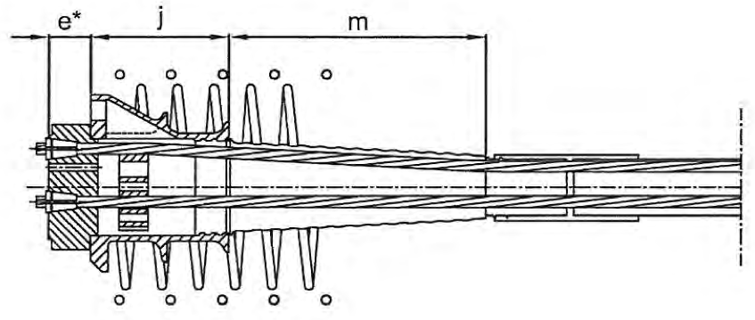 2.8.4 Forankring% I Figur 2-10 er forankringen illustrert. Det er av typen MultiAnchor. Denne skal støpes inn og fungere som et anker for spennarmeringen.