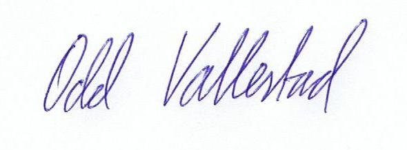 Underskrifter Sted og dato Skogsvåg, 12022016 Dokumentkontroll Odd Vallestad Fremlagt: