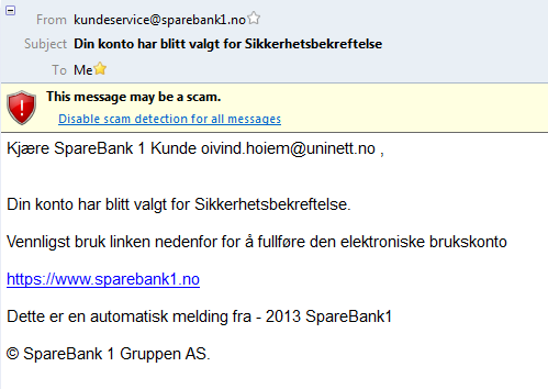 Eksempel på phishing-epost http://corparkus.
