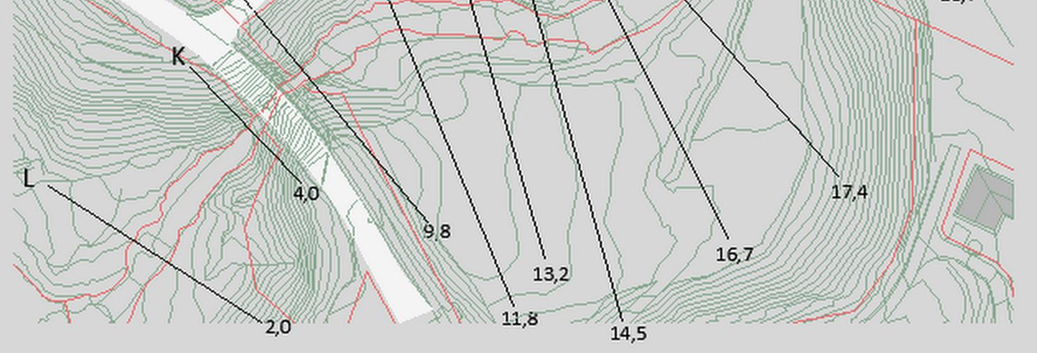 Flaumvurdering - Nesselvi 11 7 VANNLINJEBEREKNING Det er gjort vasslinjeutrekning for Q 200 ved det regulerte området for å finne høgda på vasslinja ved flaum.