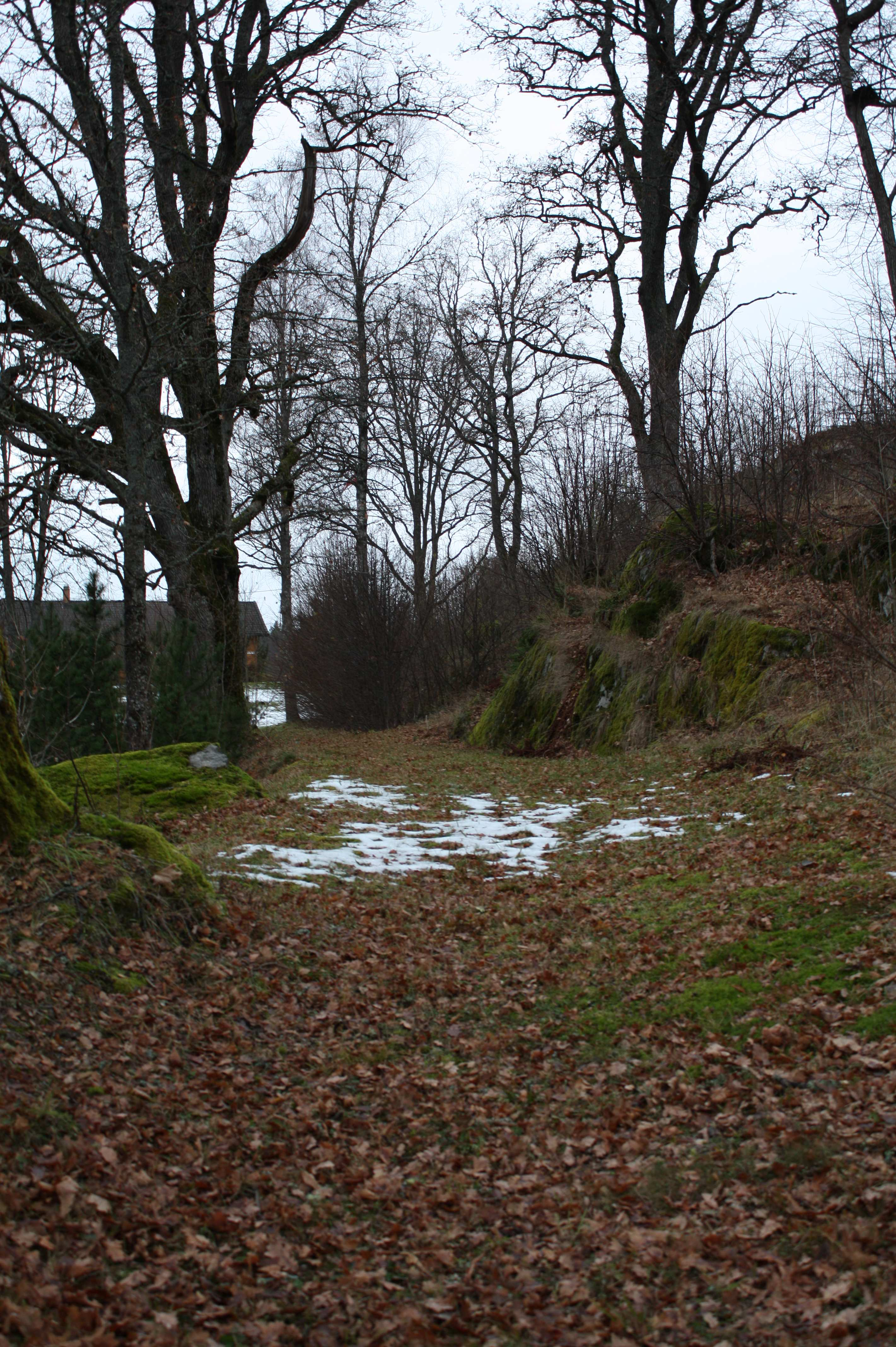 K123655 Gårdsvei fra nyeretid funnet på 60/1 Nordre Hallangen i Frogn kommune, Akershus fylke.