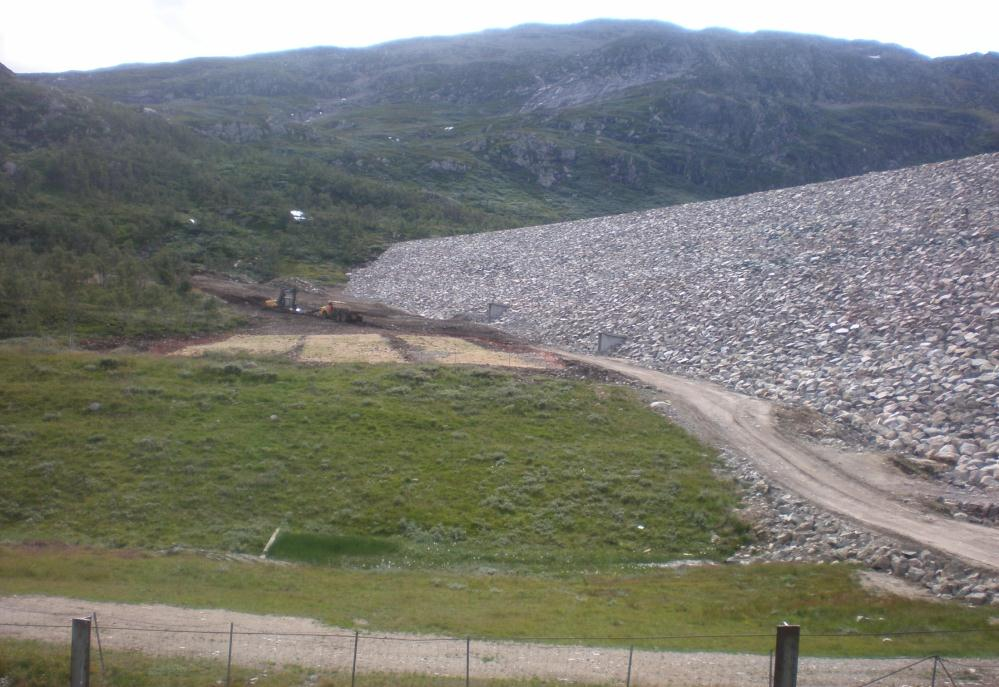 Opprinnelig dam fra 1971 Foto: Statkraft Etter