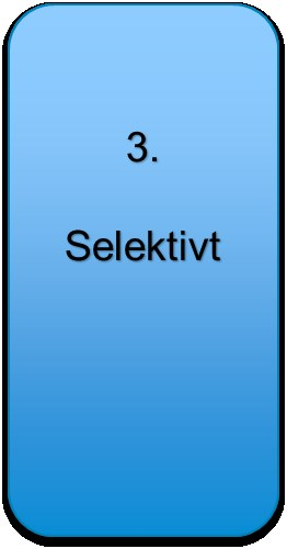 Vilkårene Skille mellom selektive og generelle tiltak Generelt: - Åpne for alle foretak - Objektive, ikke-diskriminerende og etterprøvbare