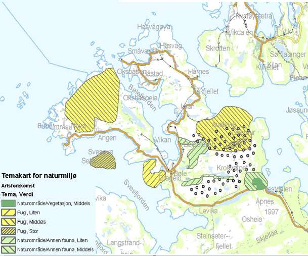 SØRMARKFJELLET VINDKRAFTVERK MILJØVURDERING 8 planområdet i 2009 hadde en fortetning av turbiner på Sørmarkfjellet. Dette veide opp for det reduserte planområdet.
