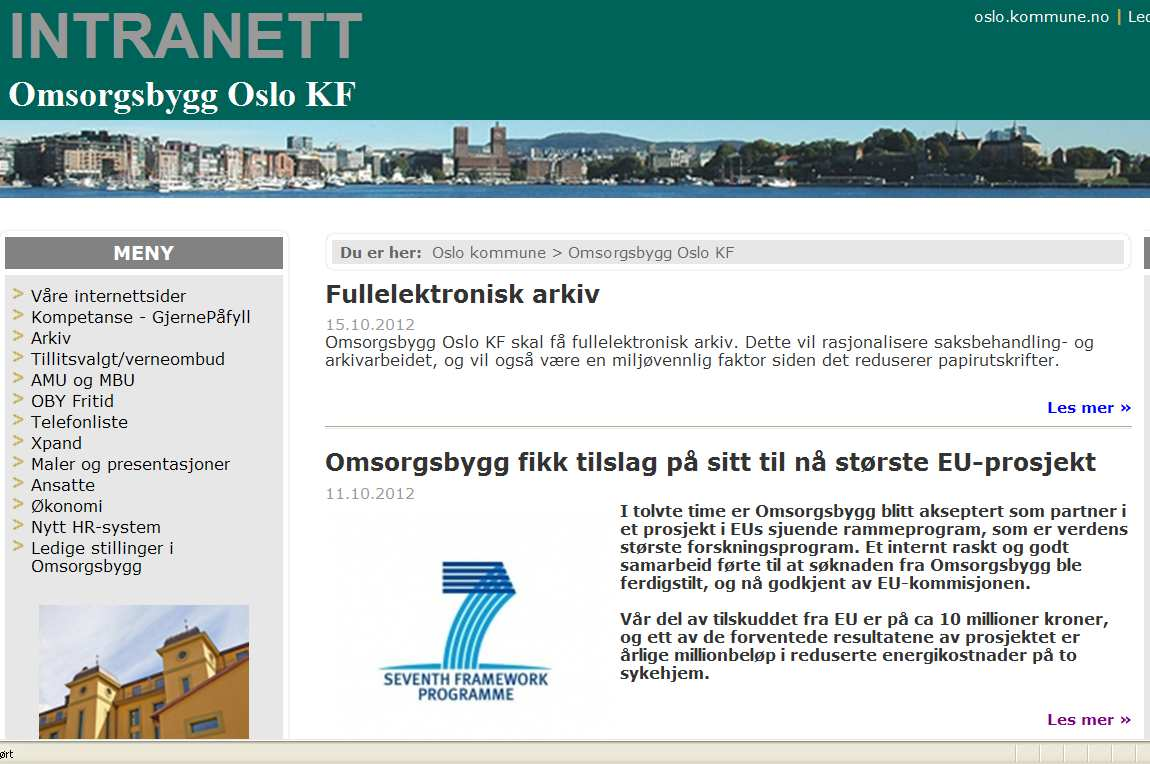 Suksesshistorier fra FP7 ZenN - nearly Zero energy Neighborhoods FP7 EeB Oslo Kommune,