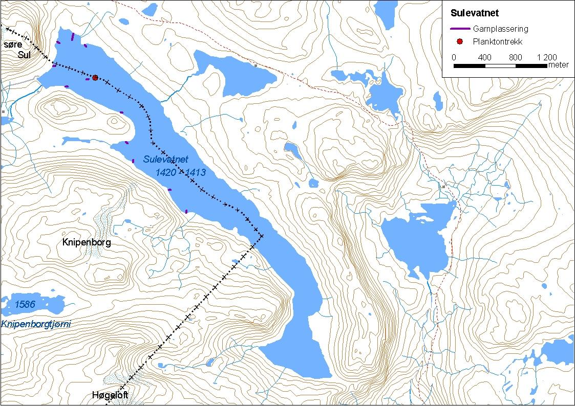 .. Sulevatnet (Søre Sulevatnet) Sulevatnet (innsjønummer ) ligg i Lærdalsvassdraget i Lærdal, Hemsedal og Vang kommune (figur 8).