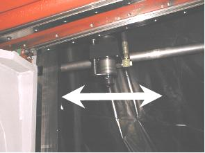 8.6. Innstilling av topp-stikke Båndsag Topp-stikke benyttes for å låse fast materialet ovenifra.