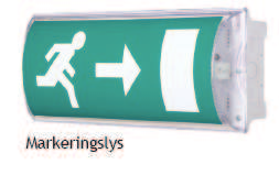 NØDLYS KM LED SELVTEST (3t) KM er et markeringslys med LED-teknologi. Armaturen kan monteres på vegg, i tak eller nedhengt. Den leveres med 4 stk.