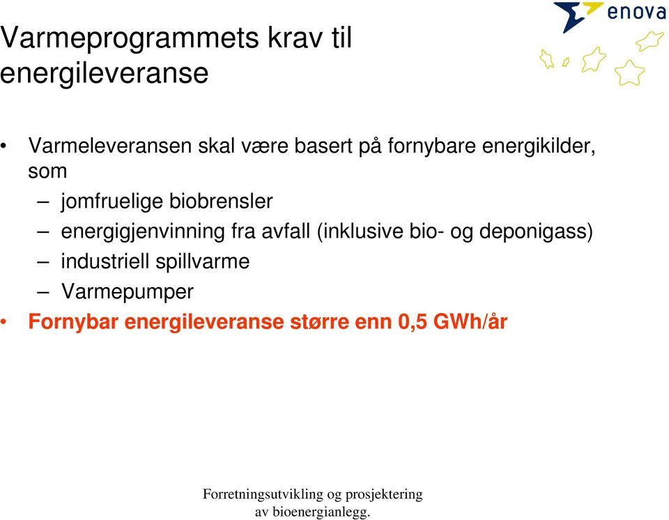 energigjenvinning fra avfall (inklusive bio- og deponigass)