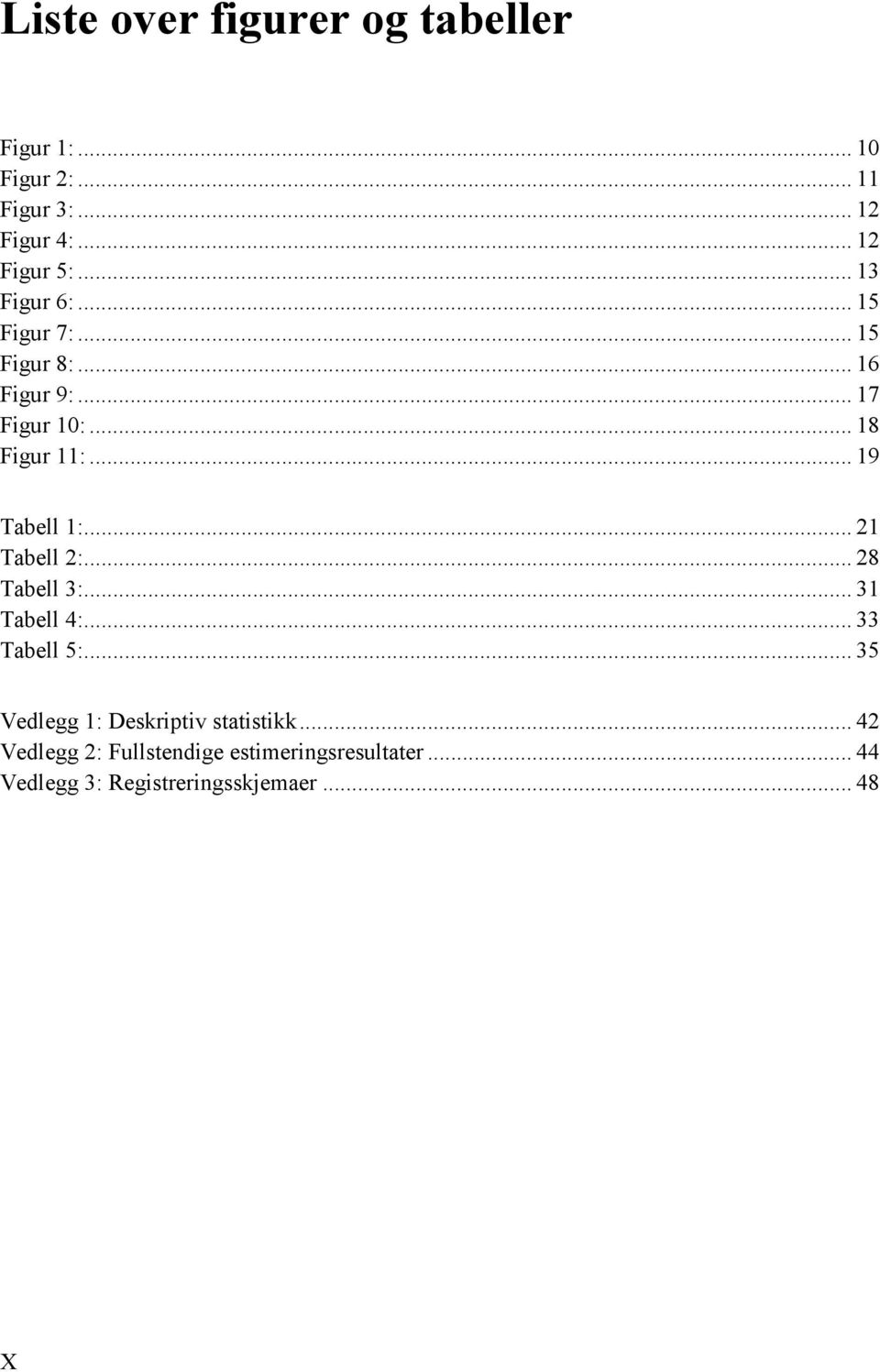 .. 19 Tabell 1:... 21 Tabell 2:... 28 Tabell 3:... 31 Tabell 4:... 33 Tabell 5:.