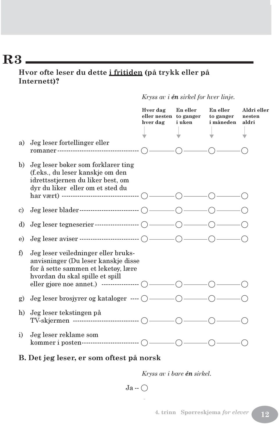 Jeg leser bøker som forklarer ting (f.eks.