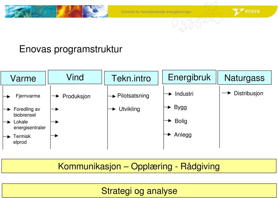 Industri Distribusjon Foredling av biobrensel Lokale