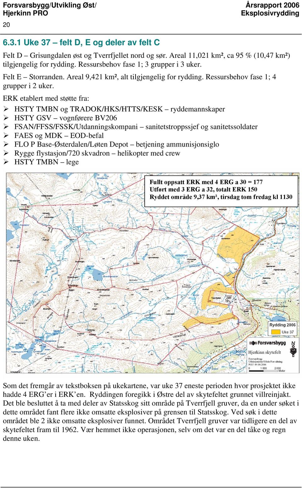 ERK etablert med støtte fra: HSTY TMBN og TRADOK/HKS/HTTS/KESK ryddemannskaper HSTY GSV vognførere BV206 FSAN/FFSS/FSSK/Utdanningskompani sanitetstroppssjef og sanitetssoldater FAES og MDK EOD-befal