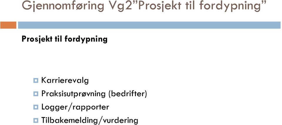 Karrierevalg Praksisutprøvning