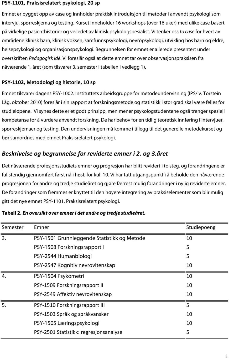 Vi tenker oss to case for hvert av områdene klinisk barn, klinisk voksen, samfunnspsykologi, nevropsykologi, utvikling hos barn og eldre, helsepsykologi og organisasjonspsykologi.