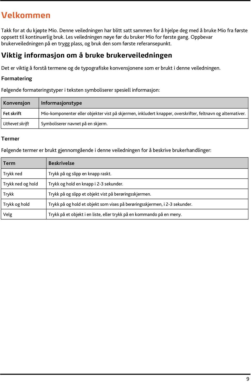 Viktig informasjon om å bruke brukerveiledningen Det er viktig å forstå termene og de typografiske konvensjonene som er brukt i denne veiledningen.