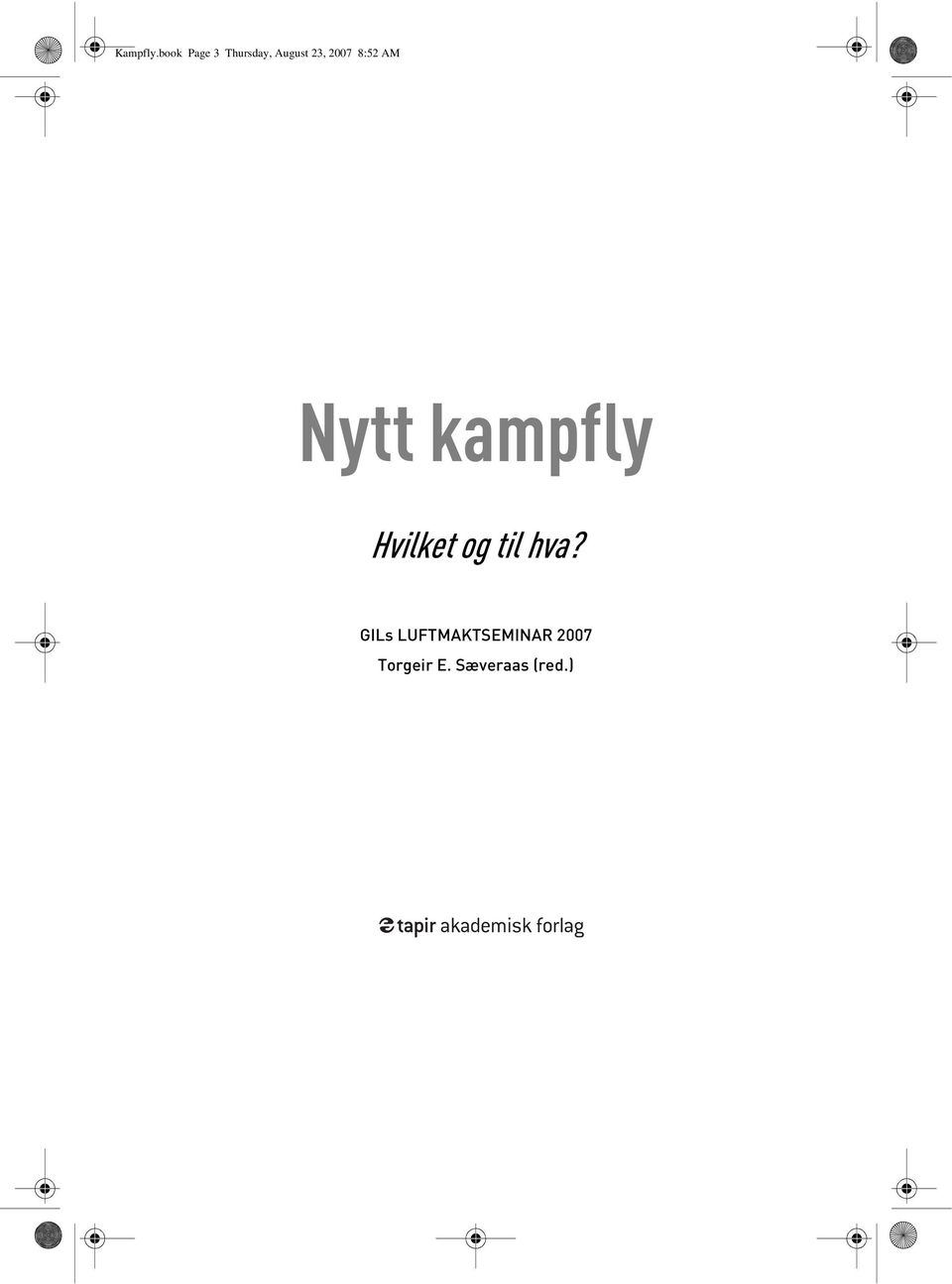 2007 8:52 AM Nytt kampfly Hvilket