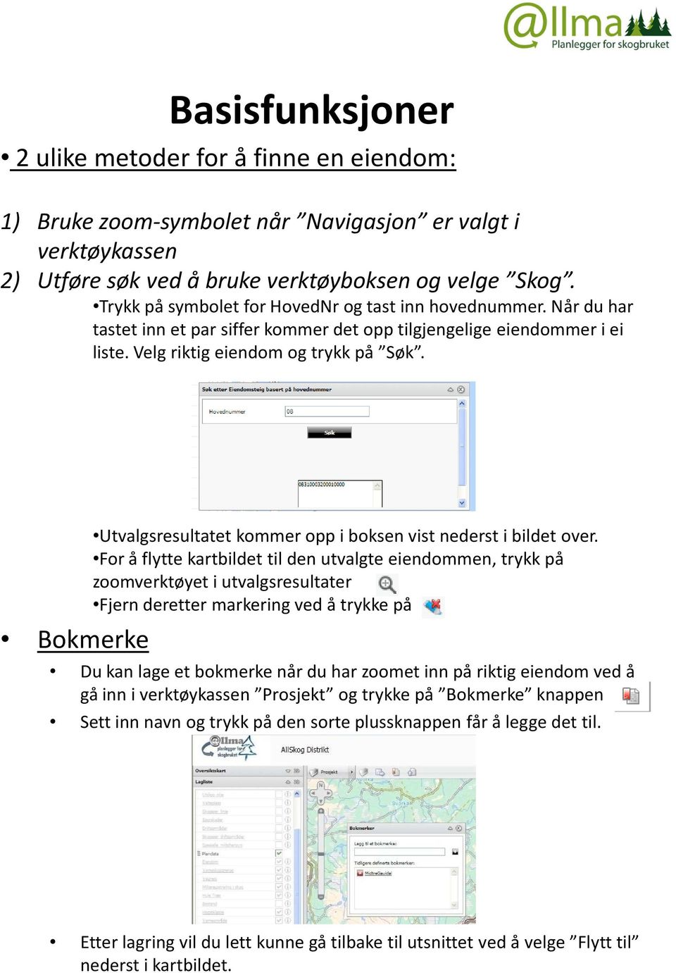 Utvalgsresultatet kommer opp i boksen vist nederst i bildet over.