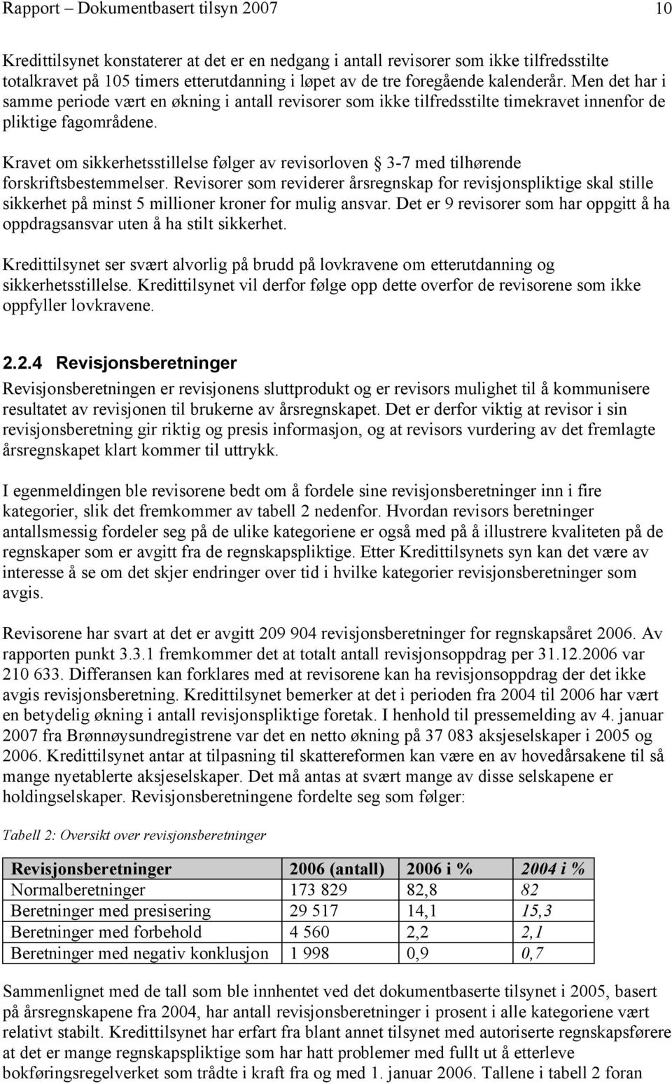 Kravet om sikkerhetsstillelse følger av revisorloven 3-7 med tilhørende forskriftsbestemmelser.