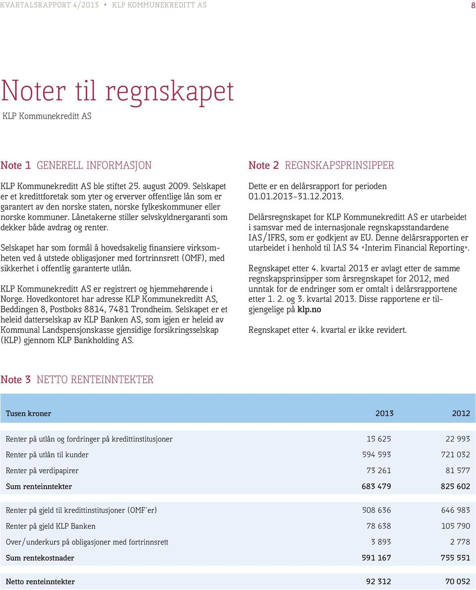 Lånetakerne stiller selvskyldnergaranti som dekker både avdrag og renter.