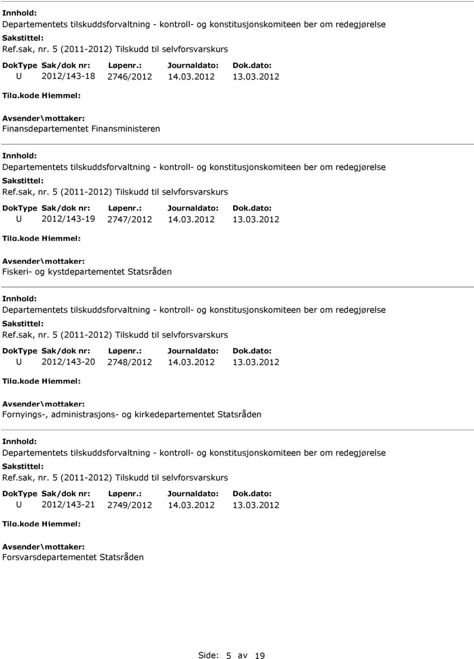 2012/143-20 2748/2012 Fornyings-, administrasjons- og