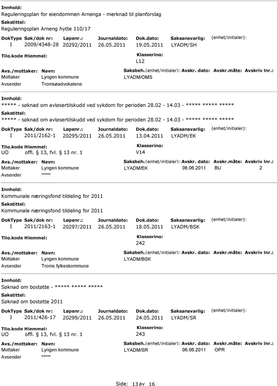 04.2011 LYADM/EK O offl. 13, fvl. 13 nr. 1 V14 LYADM/EK 06.
