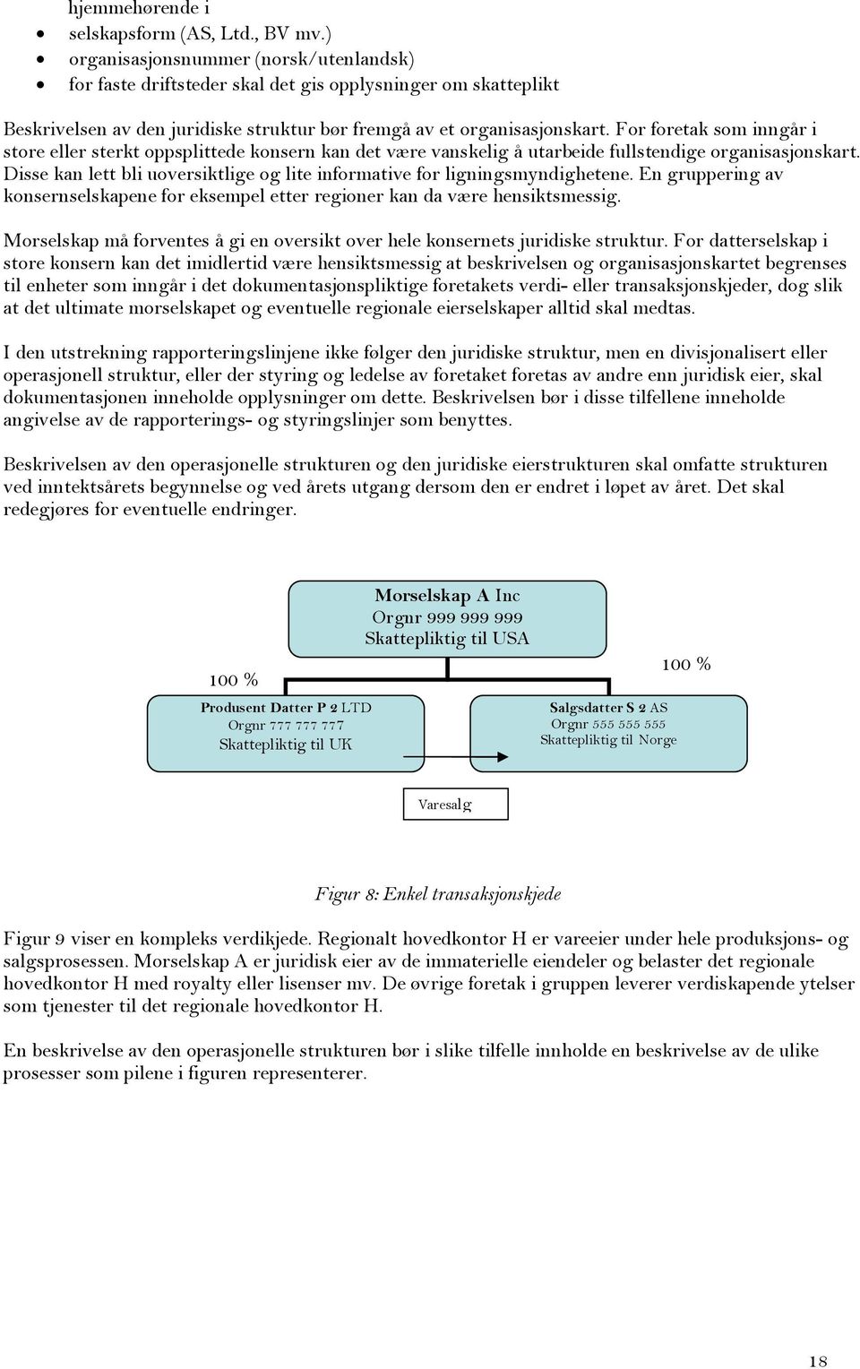 For foretak som inngår i store eller sterkt oppsplittede konsern kan det være vanskelig å utarbeide fullstendige organisasjonskart.