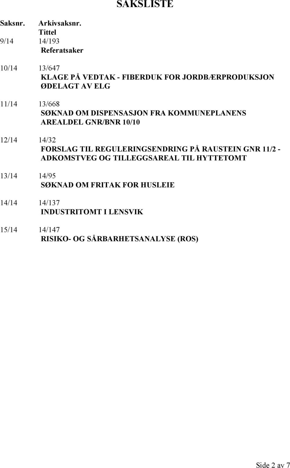 13/668 SØKNAD OM DISPENSASJON FRA KOMMUNEPLANENS AREALDEL GNR/BNR 10/10 12/14 14/32 FORSLAG TIL REGULERINGSENDRING