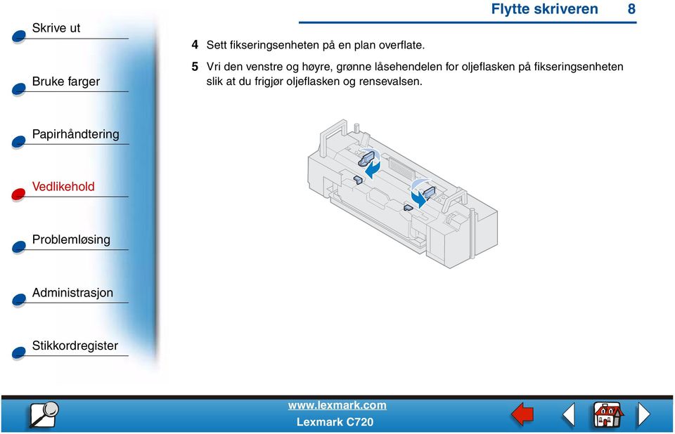 grønne låsehendelen for oljeflasken på