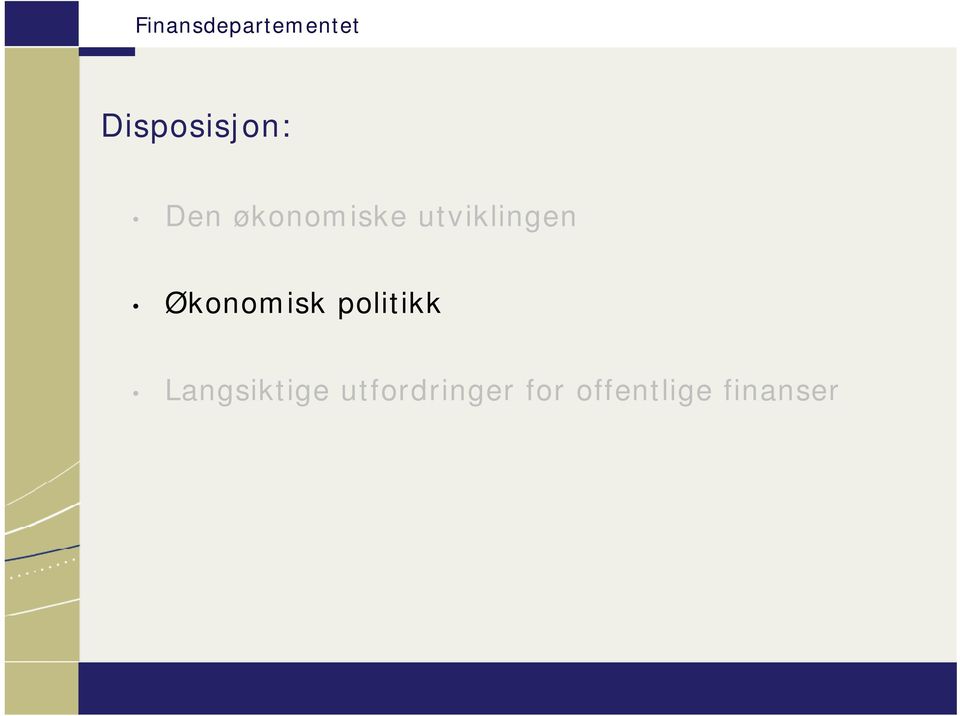 Økonomisk politikk