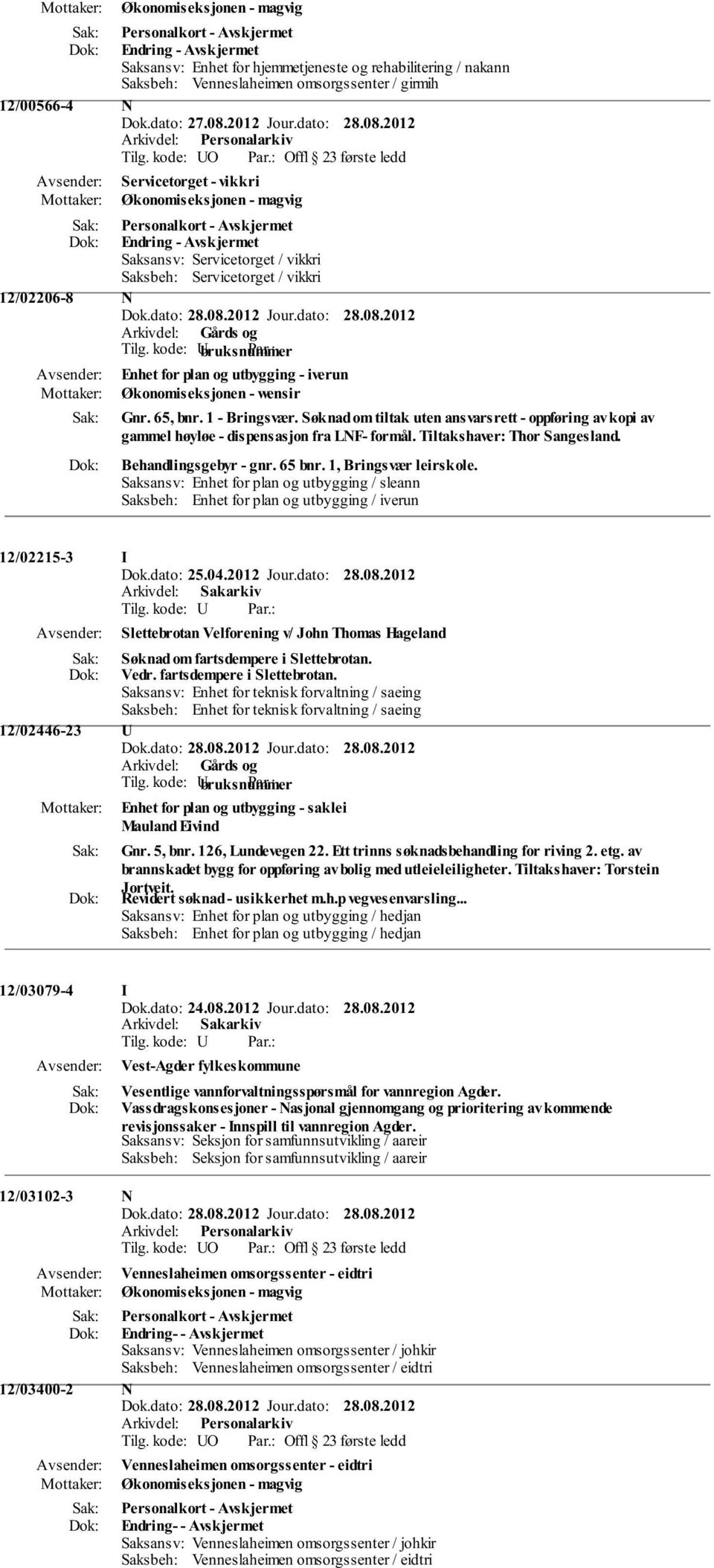 Søknad om tiltak uten ansvarsrett - oppføring av kopi av gammel høyløe - dispensasjon fra LNF- formål. Tiltakshaver: Thor Sangesland. Behandlingsgebyr - gnr. 65 bnr. 1, Bringsvær leirskole.