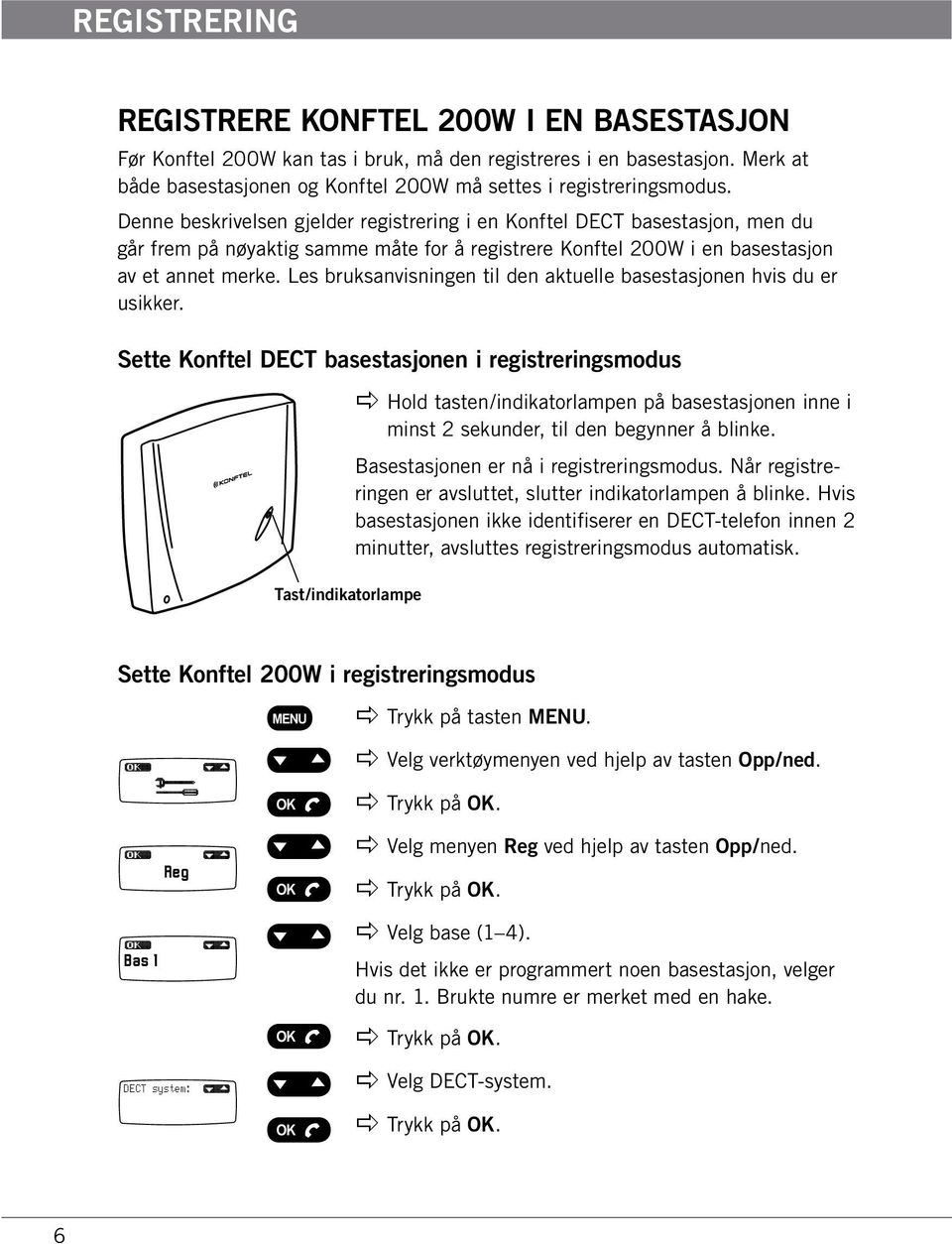 Les bruksanvisningen til den aktuelle basestasjonen hvis du er usikker.