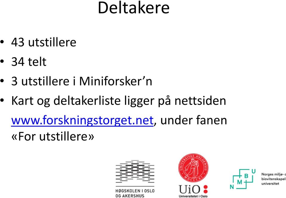 deltakerliste ligger på nettsiden www.