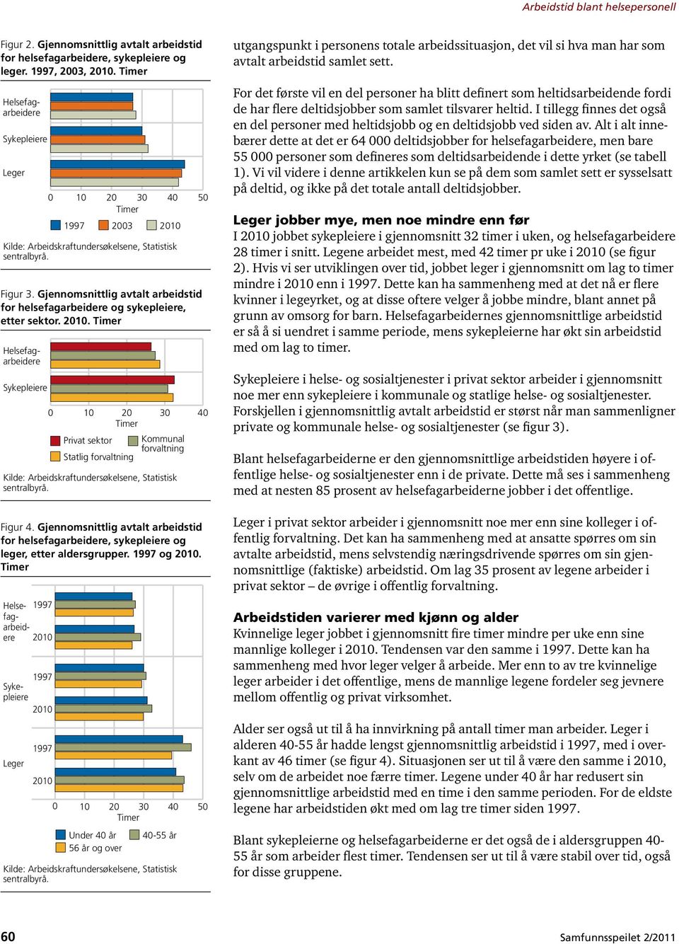 21 21 21 1 2 3 4 5 Under 4 år 56 år og over 4-55 år utgangspunkt i personens totale arbeidssituasjon, det vil si hva man har som avtalt samlet sett.