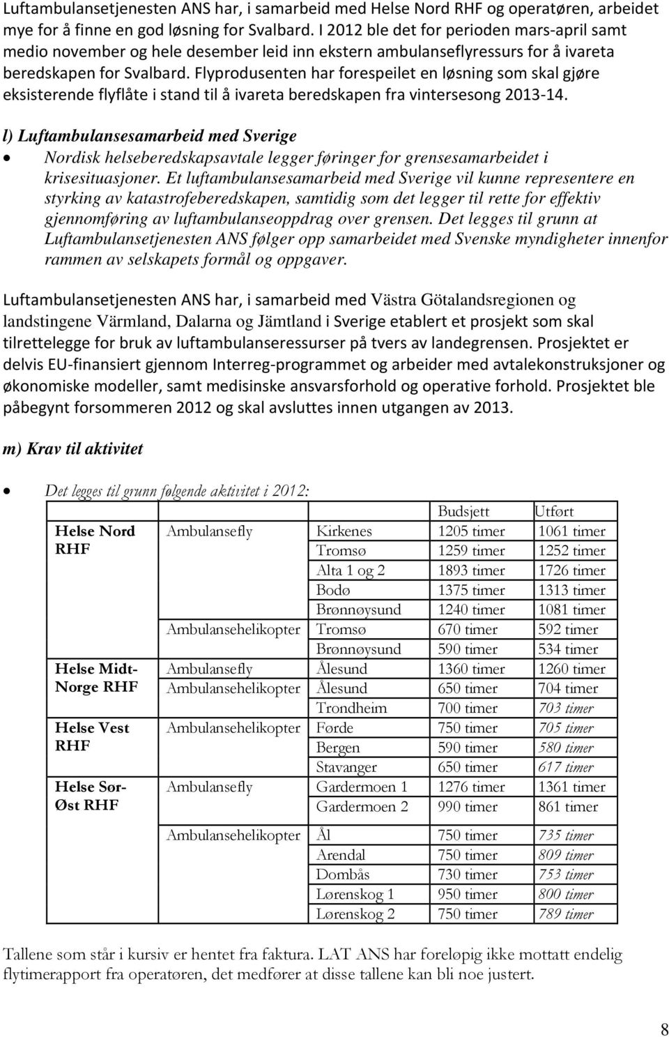 Flyprodusenten har forespeilet en løsning som skal gjøre eksisterende flyflåte i stand til å ivareta beredskapen fra vintersesong 2013 14.