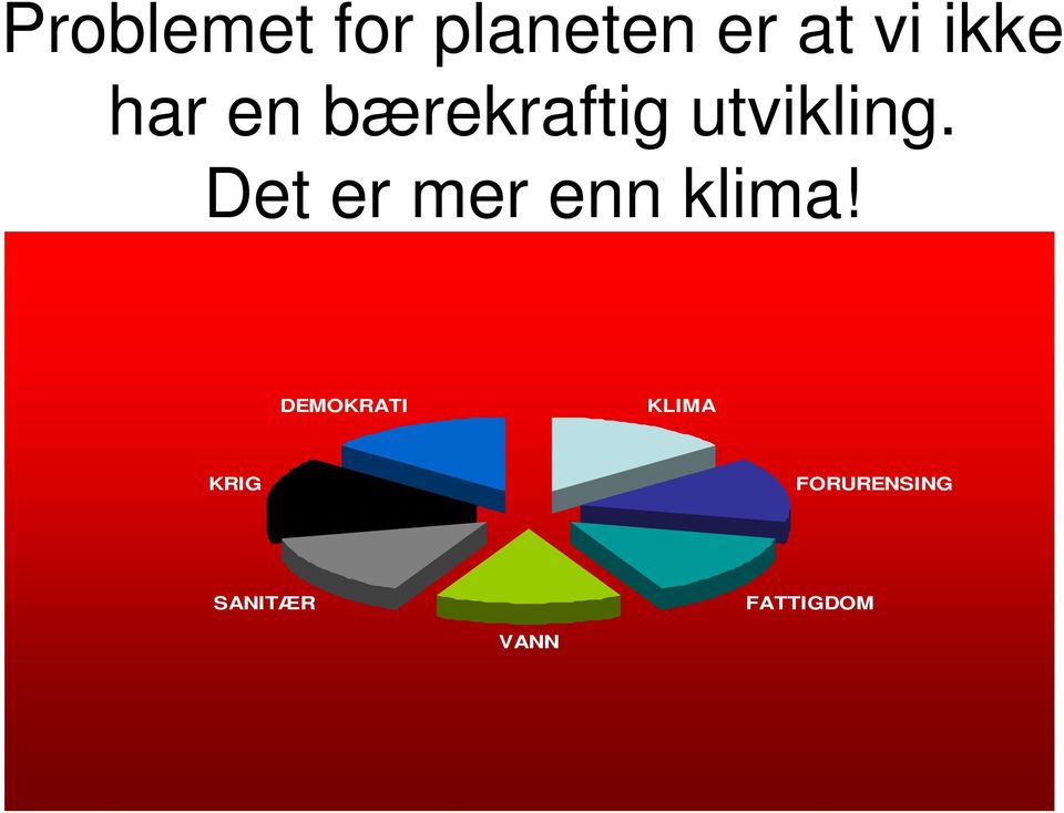 Det er mer enn klima!