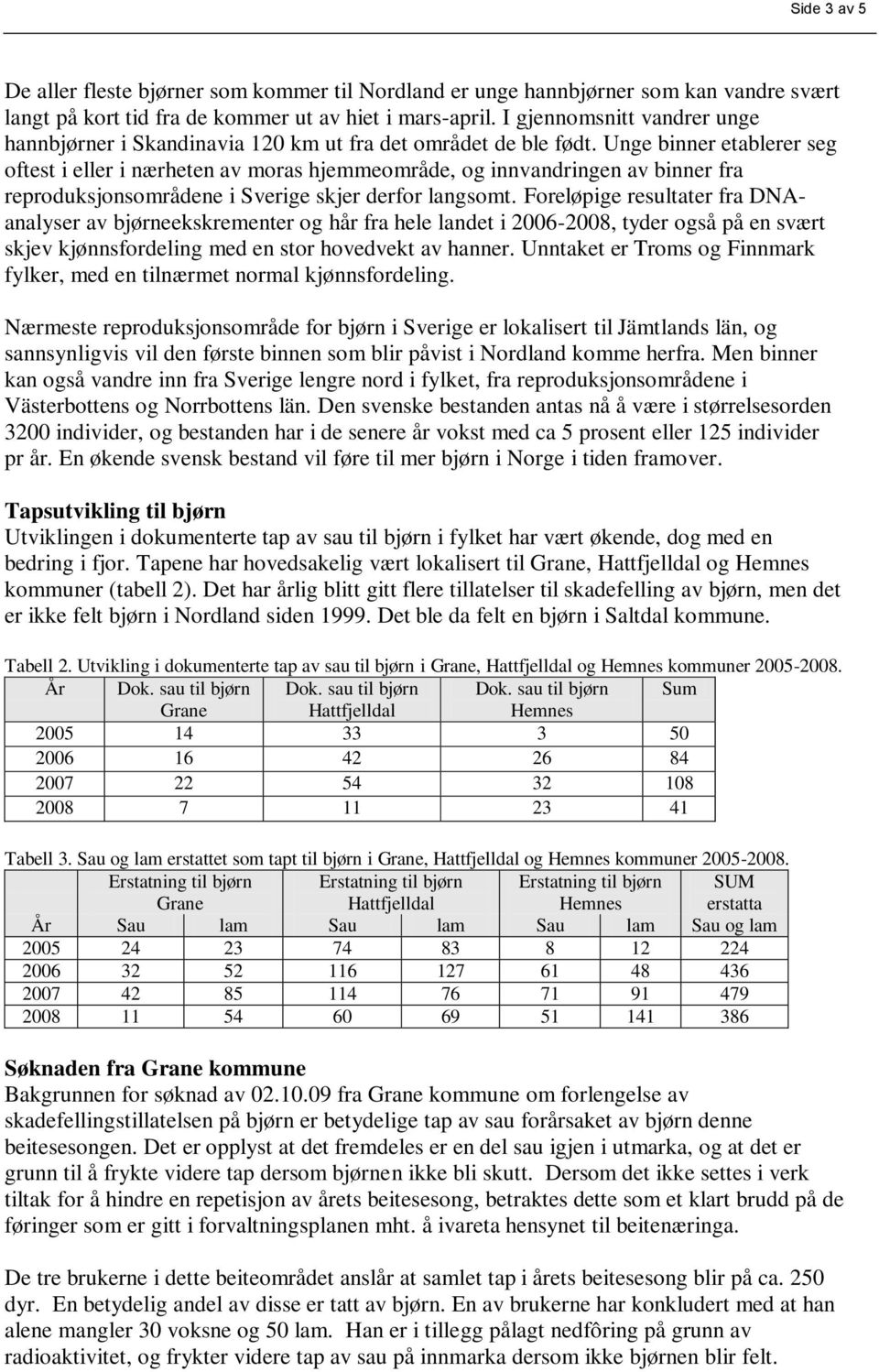 Unge binner etablerer seg oftest i eller i nærheten av moras hjemmeområde, og innvandringen av binner fra reproduksjonsområdene i Sverige skjer derfor langsomt.