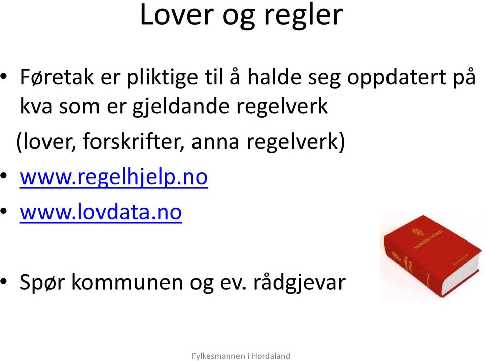 (lover, forskrifter, anna regelverk) www.