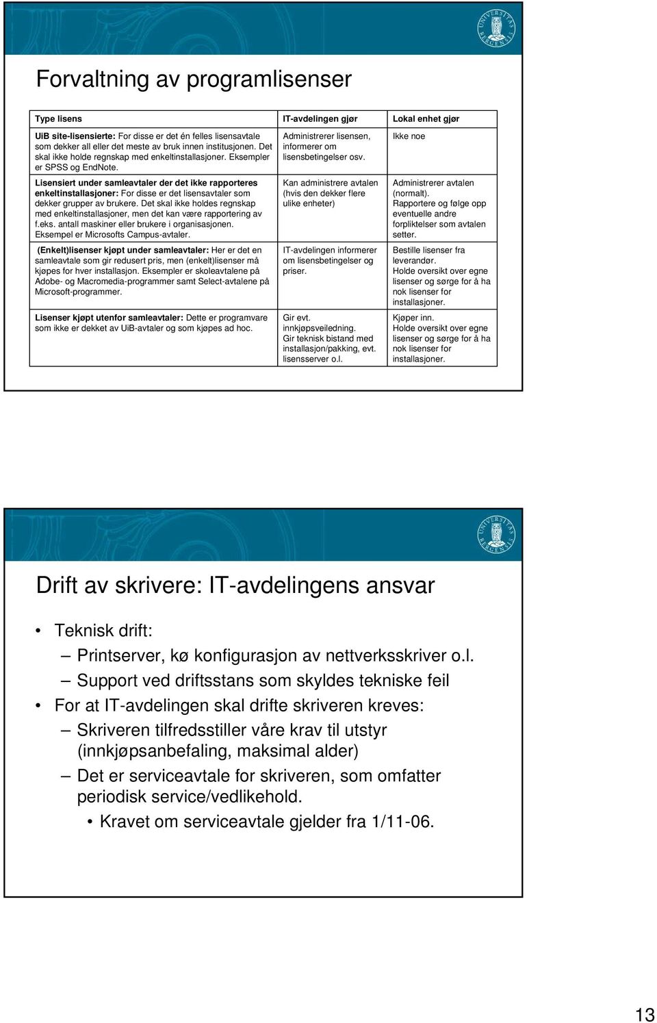 Lisensiert under samleavtaler der det ikke rapporteres enkeltinstallasjoner: For disse er det lisensavtaler som dekker grupper av brukere.