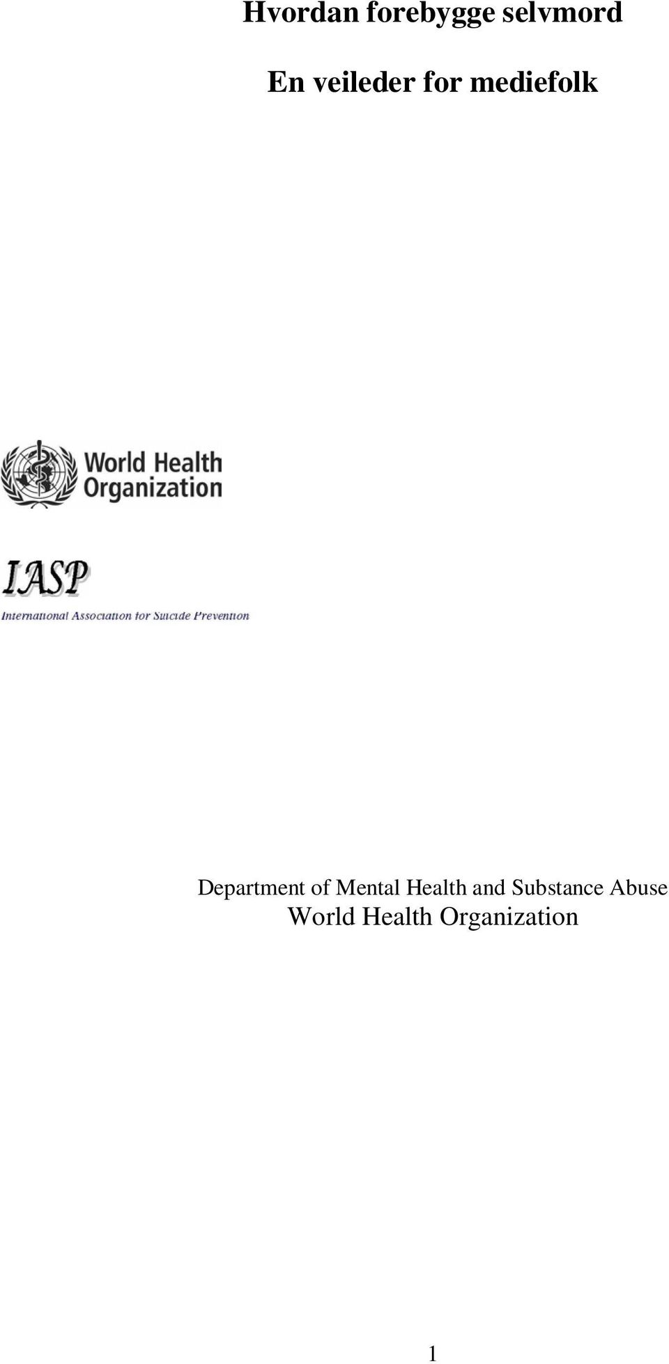 Department of Mental Health and